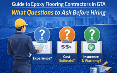 Guide to Epoxy Flooring Contractors in GTA: What Questions to Ask Before Hiring